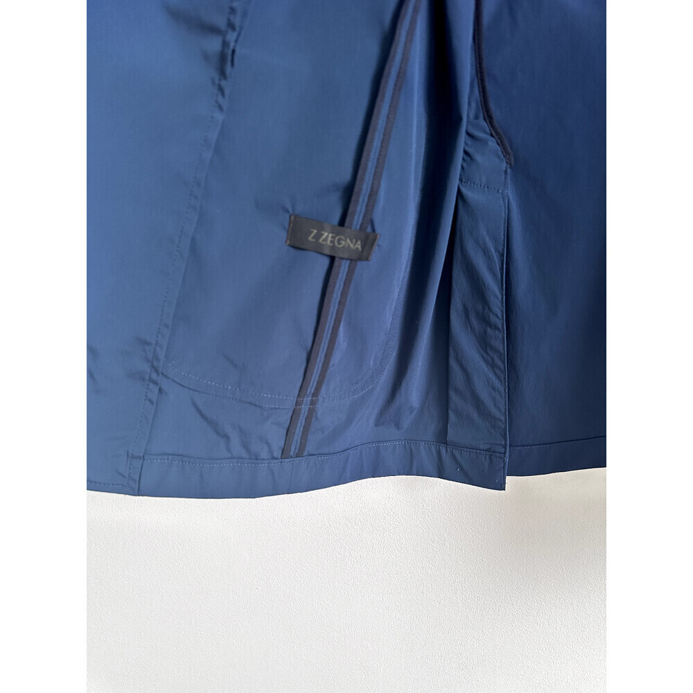 Z ZEGNA Men’s Slim Fit Sport Tech Packable Blazer Jacket Size 48R $895 Teal blue - Picture 13 of 15